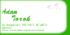 adam torok business card
